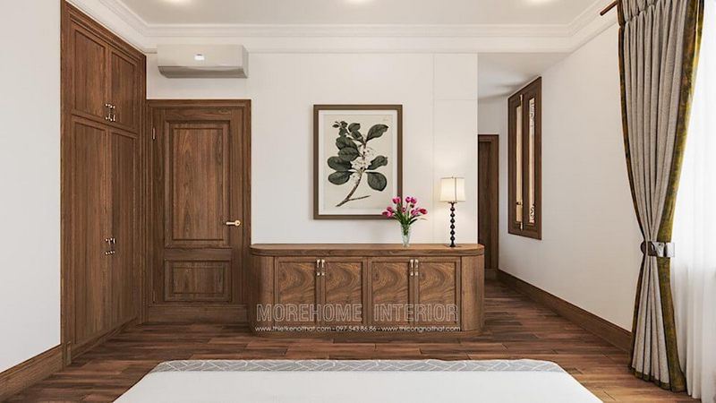 Mẫu tủ quần áo gỗ nhỏ đẹp hiện đại cho phòng ngủ