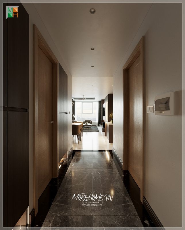 Thiết kế hành làng hiện đại các chi tiết tối giản những không kém phần sang trọng thẩm mỹ cho không gian
